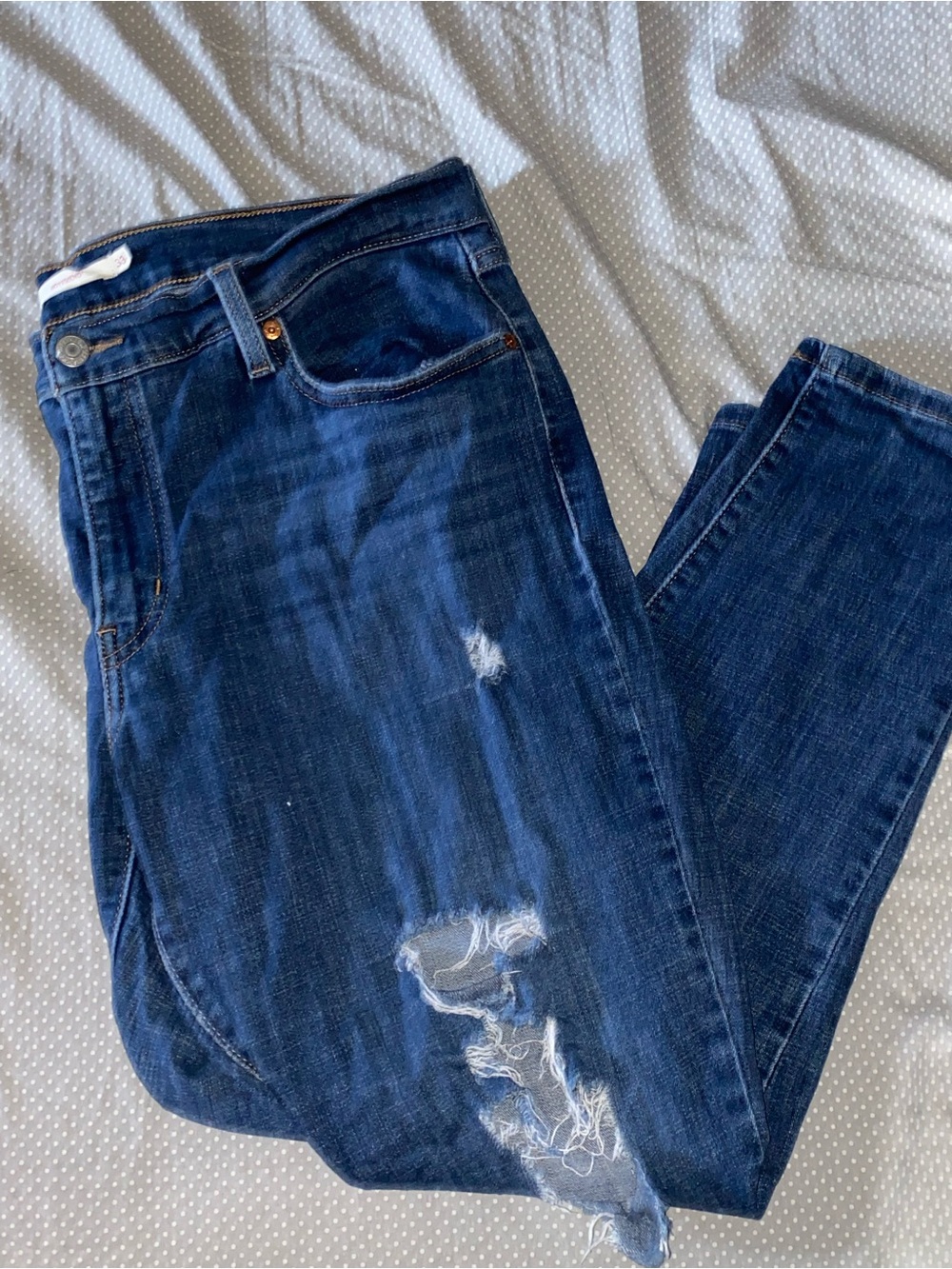 Boyfriends navy blue denim jeans